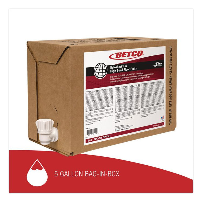 BetcoBest LM Floor Finish with SRT, 5 gal Bag-in-Box