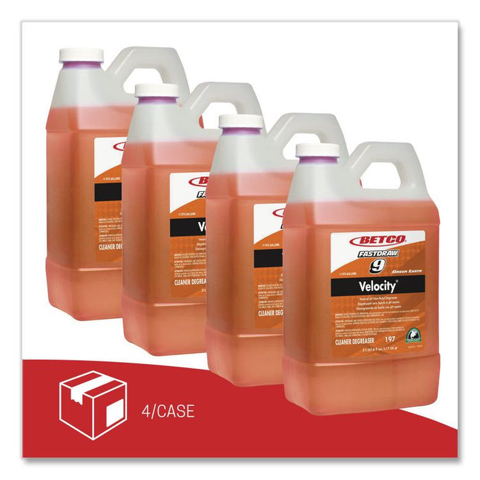 Green Earth Velocity Degreaser, 67.6 oz Bottle, 4/Carton