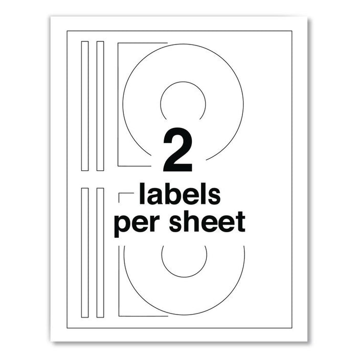 Laser CD Labels, Matte White, 30/Pack