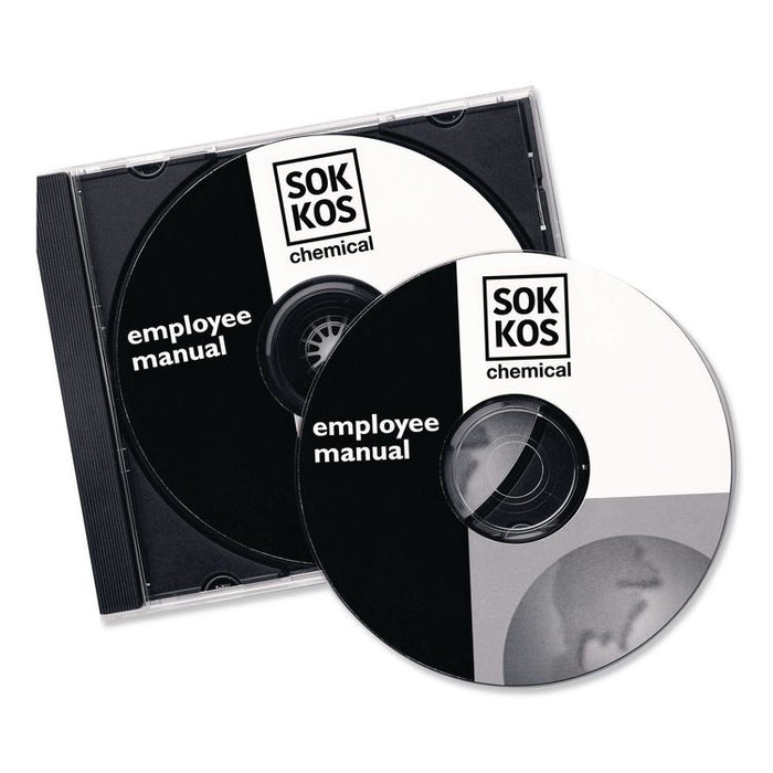Inkjet CD Labels, Matte White, 40/Pack