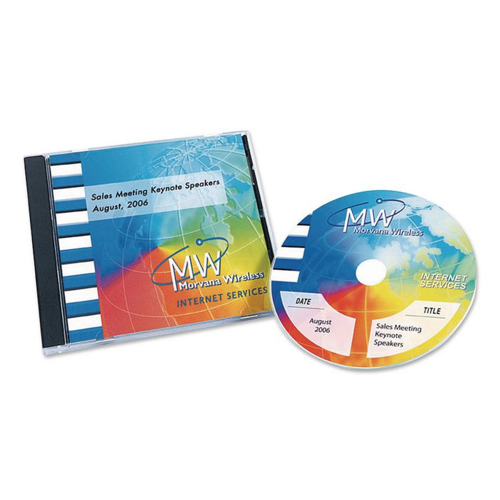 Full Face CD Labels, Matte White, 40/Pack
