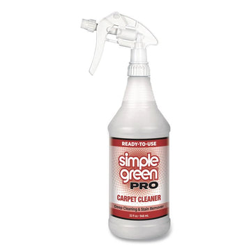 Pro Carpet Cleaner Ready-To-Use, Unscented, 32 oz Spray Bottle, 12/Carton