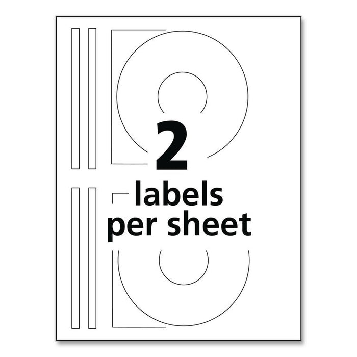 Laser CD Labels, Matte White, 250/Pack