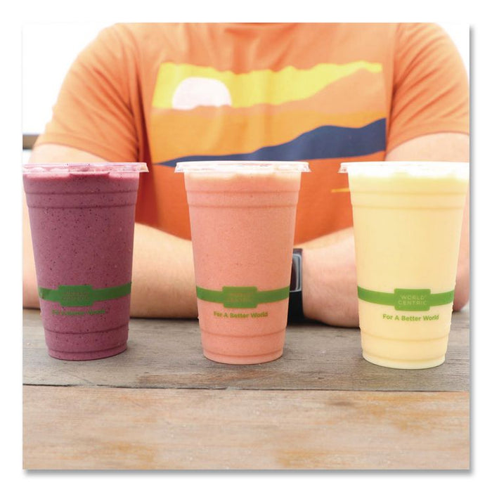 PLA Clear Cold Cups, 20 oz, Plastic, Clear, 1,000/Carton