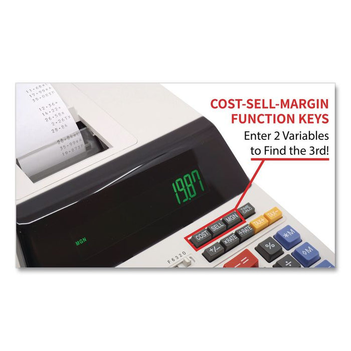 EL1197PIII Two-Color Printing Desktop Calculator, Black/Red Print, 4.5 Lines/Sec
