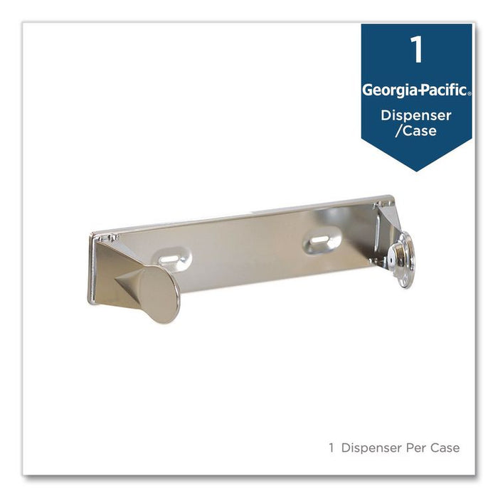 Perforated Paper Towel Roll Dispenser, 4.75 x 13.25 x 3, Chrome