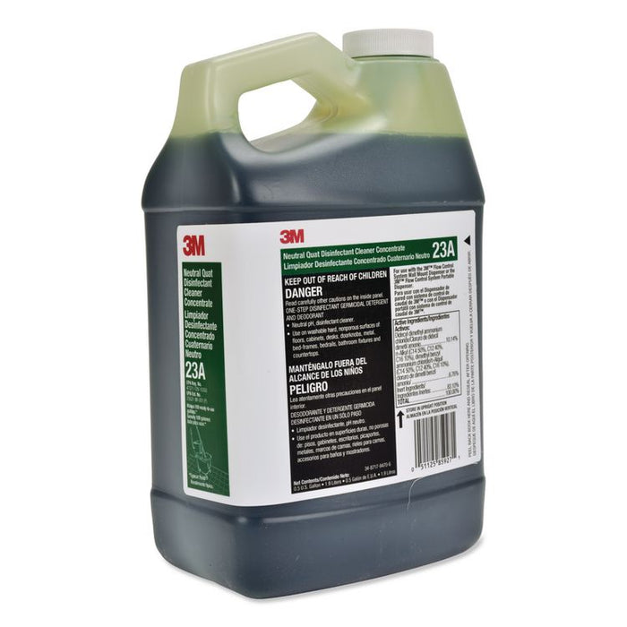 Neutral Quat Disinfectant Cleaner Concentrate 23A, 0.5 gal Bottle, 4/Carton