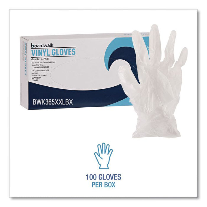 General Purpose Vinyl Gloves, Powder-Free, XX-Large, 2.6 mil Thick, 9.5" Long, Clear, 100/Box