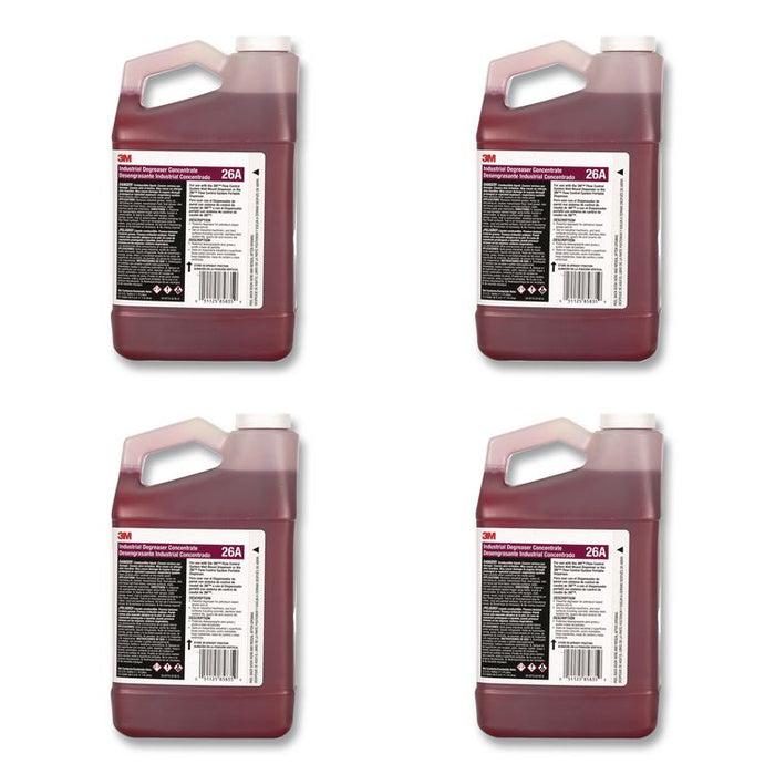 Industrial Degreaser Concentrate 26A, 0.5 gal Bottle, 4/Carton