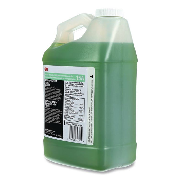 Non-Acid Disinfectant Bathroom Cleaner Concentrate, Fresh Scent, 0.5 gal Bottle, 4/Carton