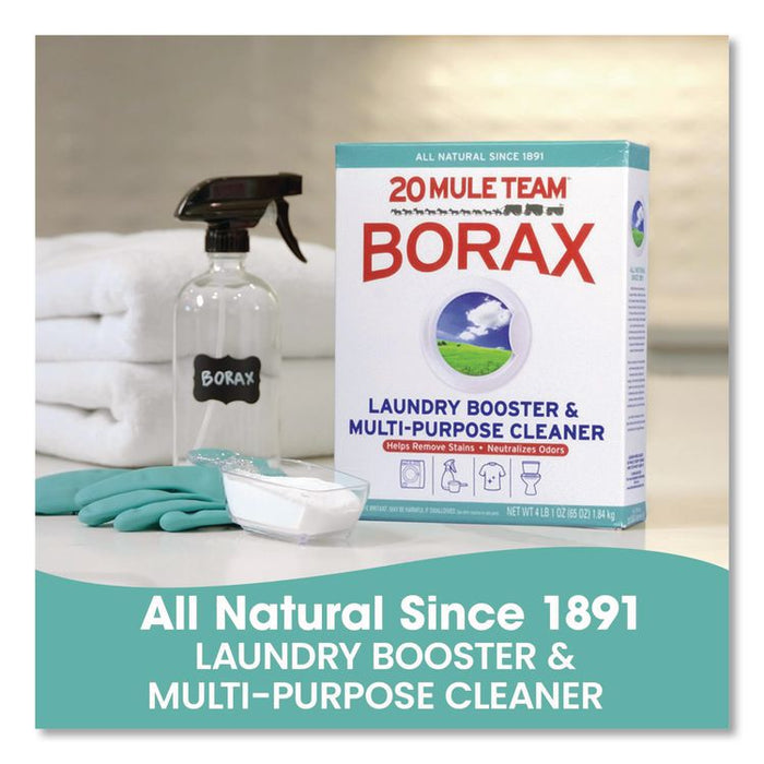 20 Mule Team Borax Laundry Booster, Powder, 4 lb Box, 6/Carton