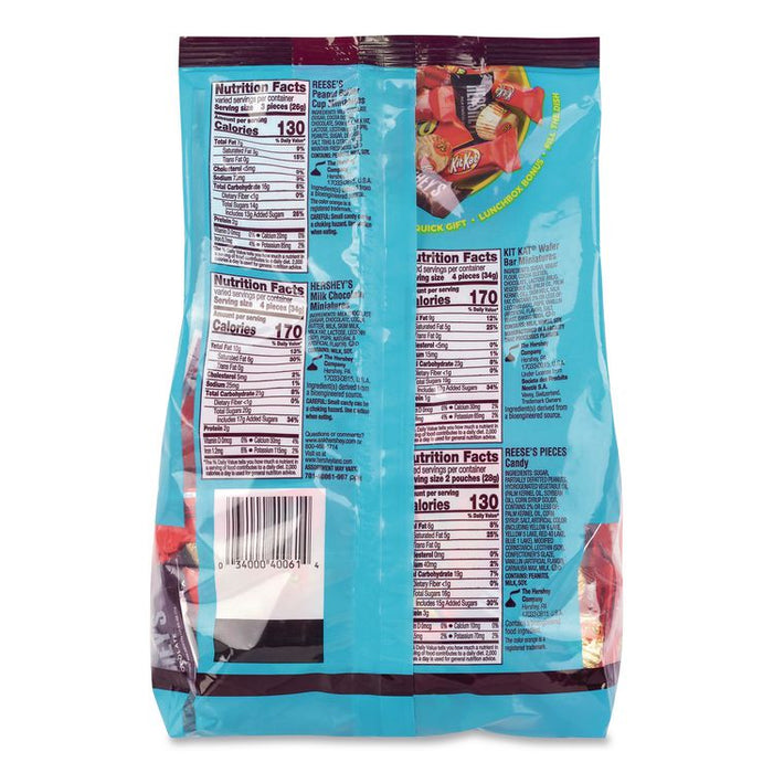 Milk Chocolate Candy Mini Assortment, 60.1 oz Bag, 2/Carton