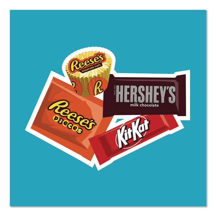 Milk Chocolate Candy Mini Assortment, 60.1 oz Bag, 2/Carton
