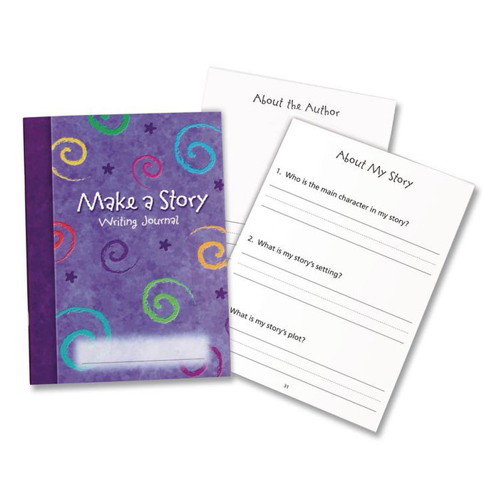 Make-a-Story Journal, Manuscript Format, Blue Cover, (32) 9 x 7 Sheets, 10 Journals