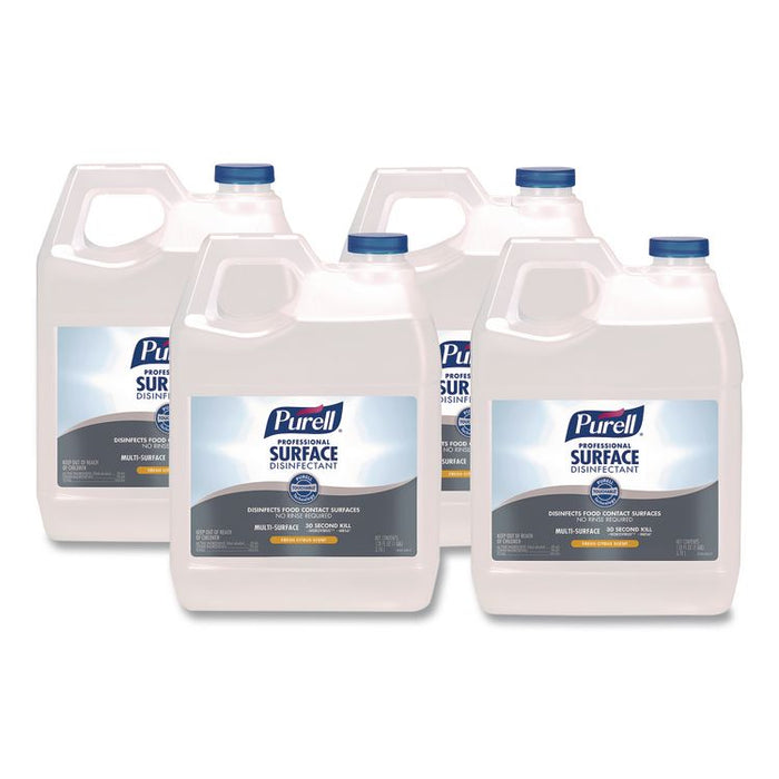 Professional Surface Disinfectant, Fresh Citrus Scent 1 gal Bottle,  4/Carton
