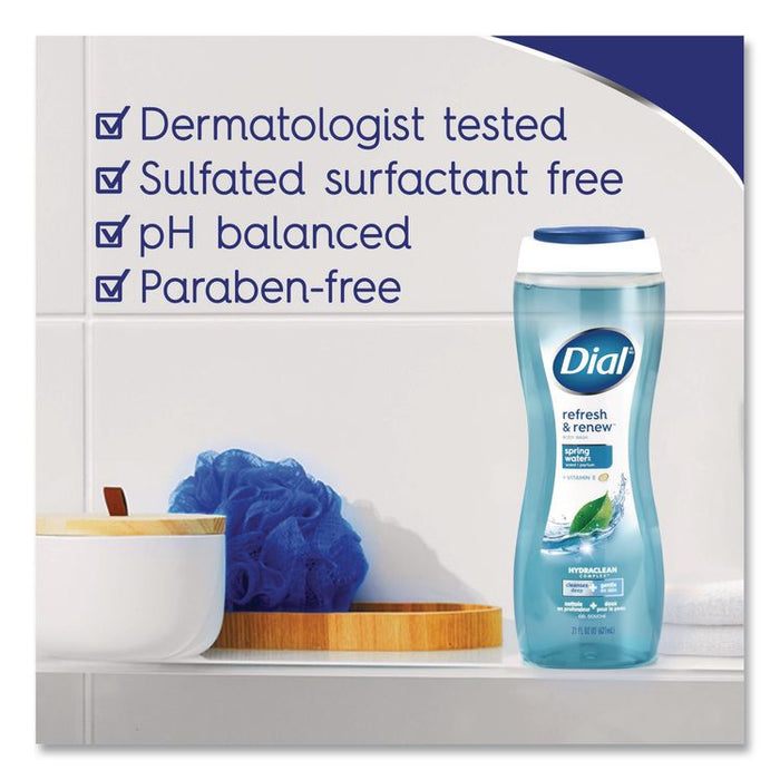 Body Wash, Spring Water Scent, 16 oz, 6/Carton