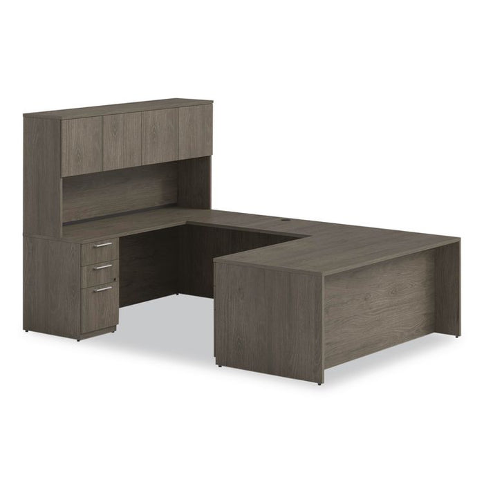 Alera Seville Series Bridge Return, 48w x 24d x 29h, Walnut