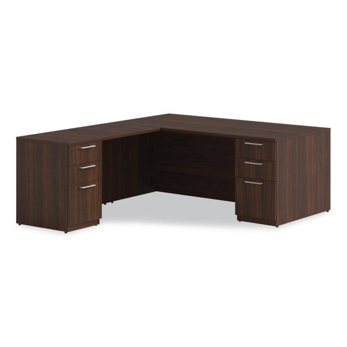 Alera Seville Series Single Pedestal Desk, Right Pedestal, 72" x 36" x 29", Mahogany