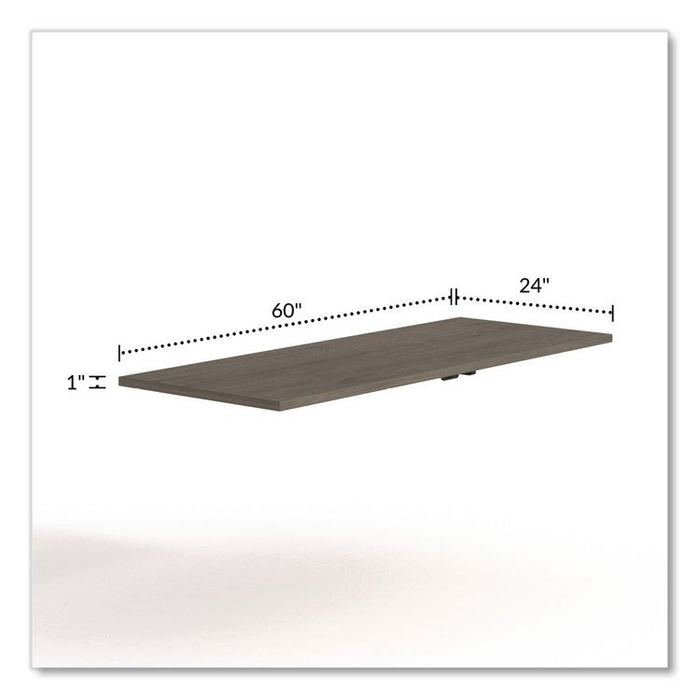 Alera Seville Training Table Top, Rectangular, 60w x 29d Walnut