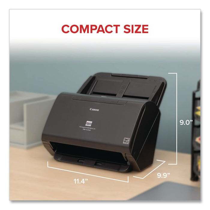 imageFORMULA DR-C240 Office Document Scanner, 600 dpi Optical Resolution, 60-Sheet Duplex Auto Document Feeder
