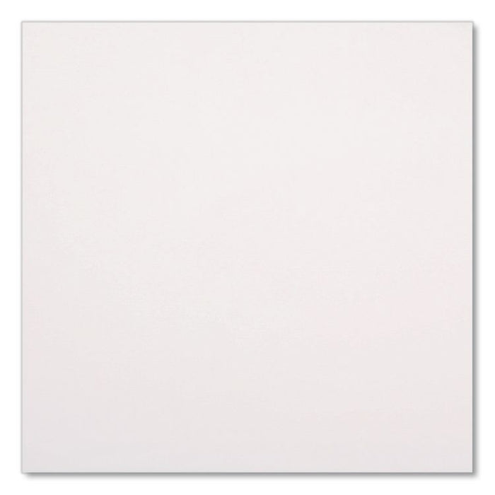 Linen-Feel Flat Napkins, 1-Ply, 14 x 14, White, 1,000/Carton