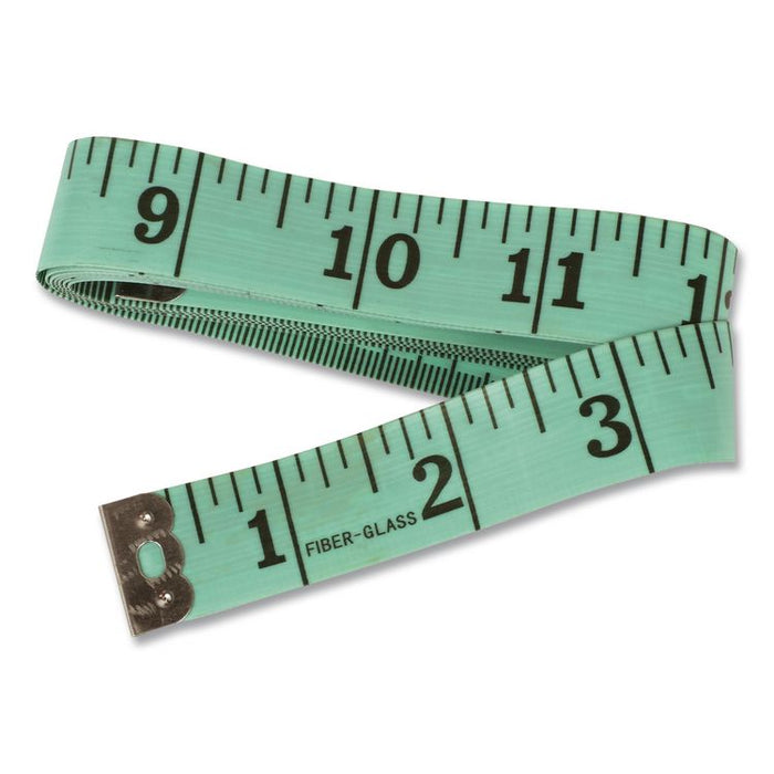 Standard/Metric Tape Measure, 60" Long, Assorted Colors, Plastic, 10 Tape Measures