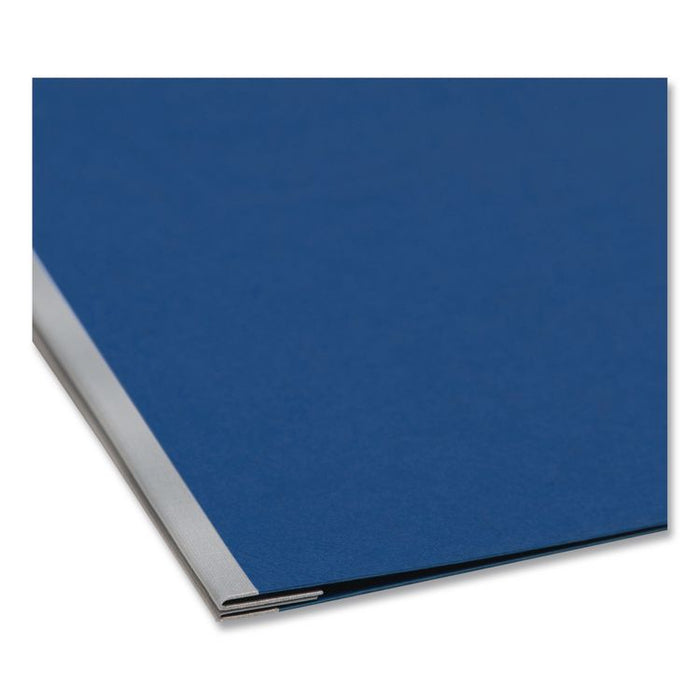 Prong Fastener Premium Pressboard Report Cover, Two-Piece Prong Fastener, 3" Capacity, 8.5 x 11, Dark Blue/Dark Blue