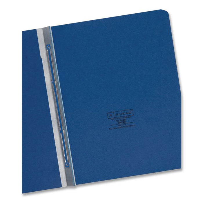 Prong Fastener Premium Pressboard Report Cover, Two-Piece Prong Fastener, 3" Capacity, 8.5 x 11, Dark Blue/Dark Blue