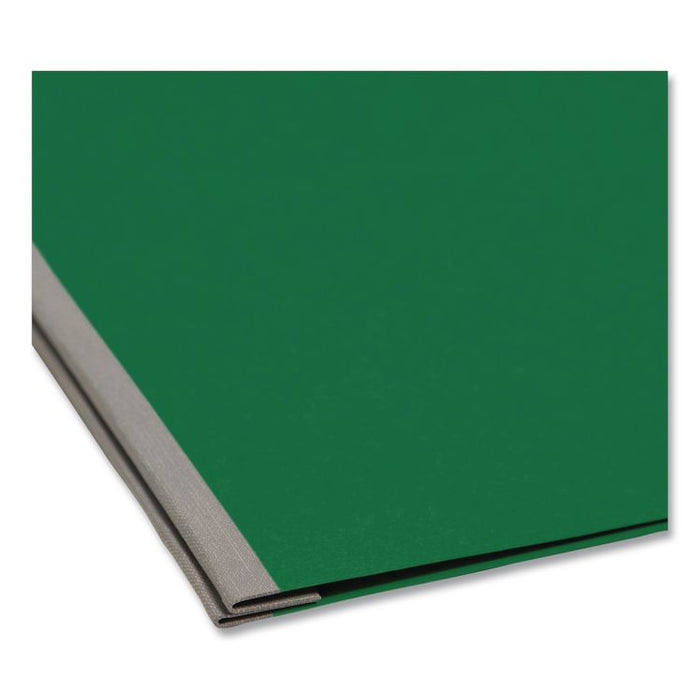 Prong Fastener Premium Pressboard Report Cover, Two-Piece Prong Fastener, 3" Capacity, 8.5 x 11, Green/Green