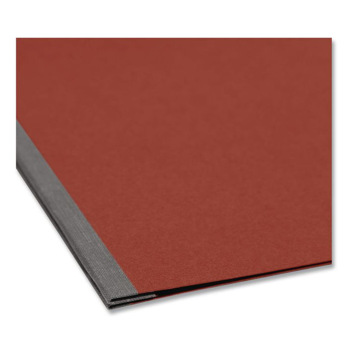 Prong Fastener Premium Pressboard Report Cover, Two-Piece Prong Fastener, 3" Capacity, 8.5 x 11, Red/Red