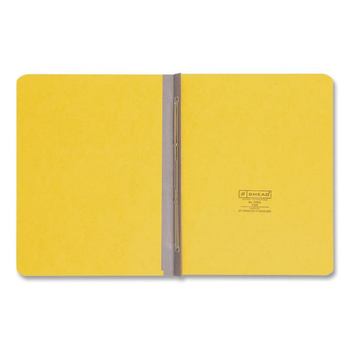 Prong Fastener Premium Pressboard Report Cover, Two-Piece Prong Fastener, 3" Capacity, 8.5 x 11, Yellow/Yellow