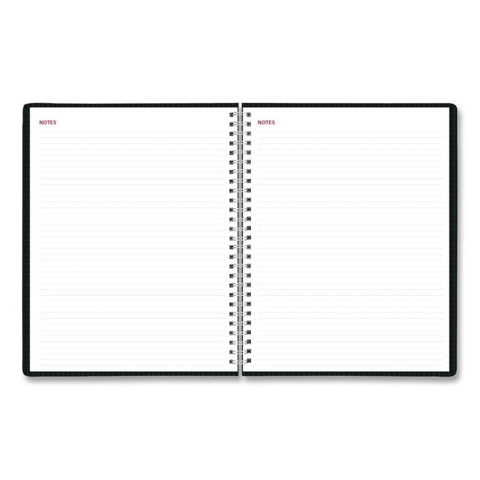 Essential Collection Weekly Appointment Book in Columnar Format, 11 x 8.5, Black Cover, 12-Month (Jan to Dec): 2026