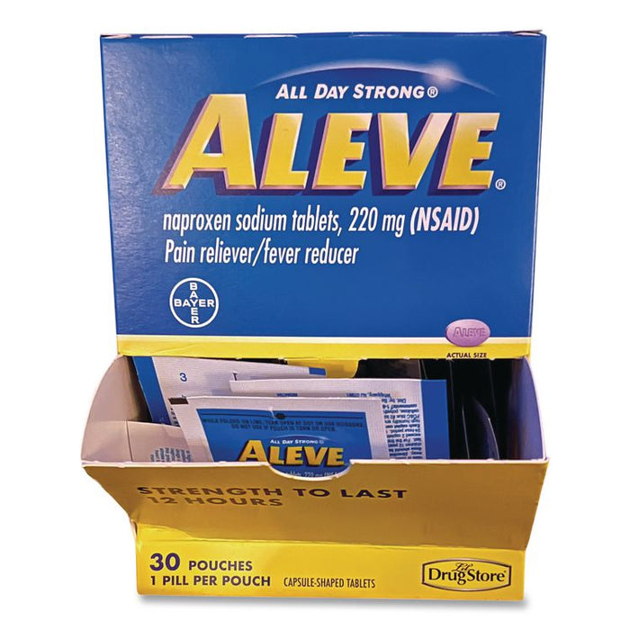 Pain Reliever Tablets Refill Packs, 1 Tablet/Packet, 30/Box