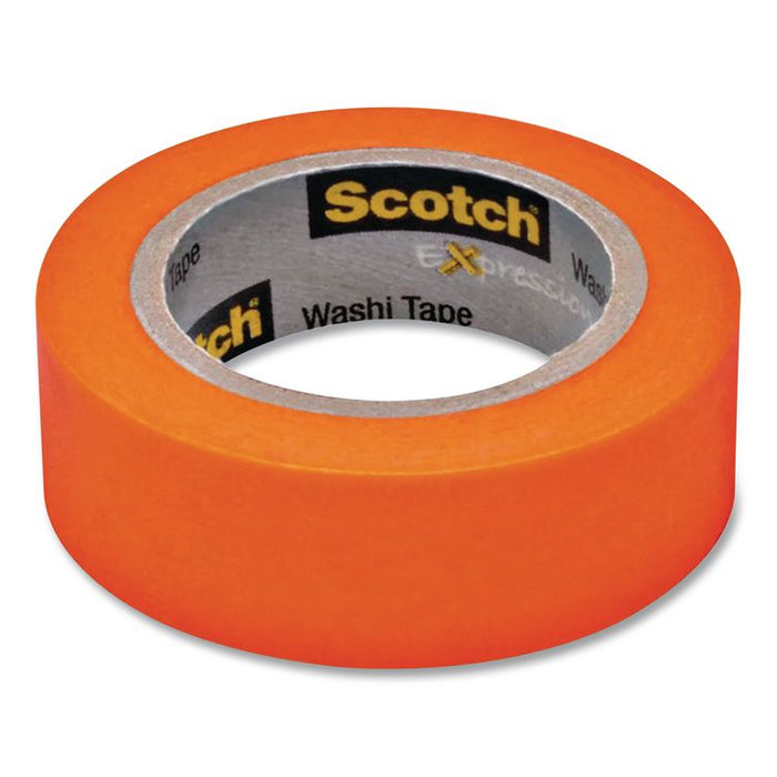 Expressions Washi Tape, 1.25" Core, 0.59" x 32.75 ft, Orange
