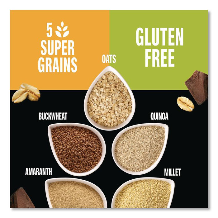 Healthy Grains Energy Dark Chocolate Chunk Bars, 1.4 oz Bar, 10/Box