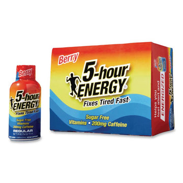 Energy Drink, Berry, 1.93 oz Bottle, 12/Pack