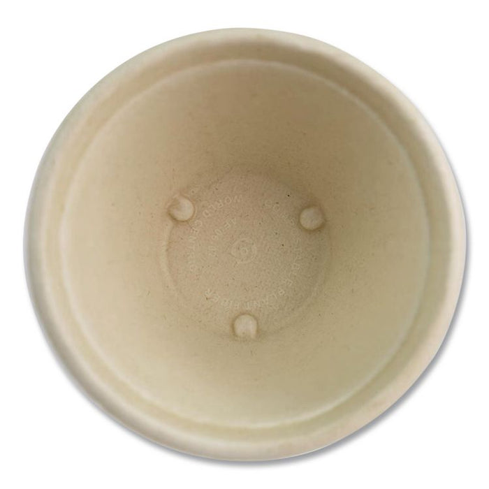 Fiber Barrel Bowls, 12 oz, 4.5" Diameter x 2.5" h, Natural, Paper, 500/Carton