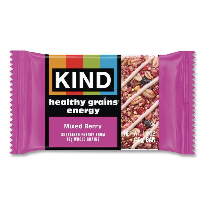 Healthy Grains Energy Mixed Berry Bars, 1.4 oz Bar, 10/Box