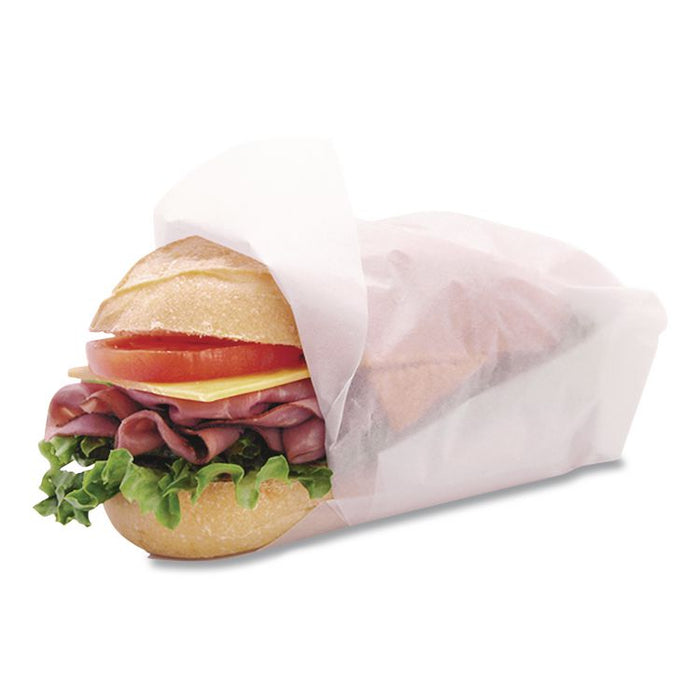 ArtisanWax Interfolded Dry Wax Deli Paper, 10" x 10.75", White, 500/Box, 12 Boxes/Carton