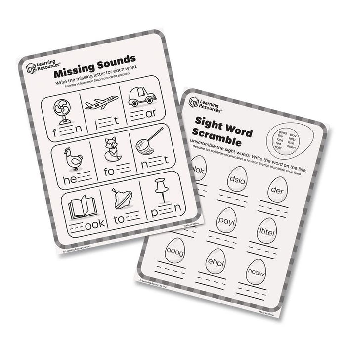 Skill Builders! Kindergarten Reading Activity Set, Grades K to 1, 121 Pieces