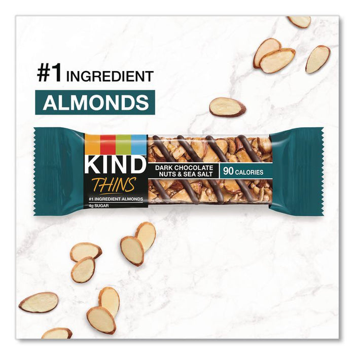 Thins Dark Chocolate Nuts and Sea Salt/Caramel Almond and Sea Salt Variety Pack, 0.74 oz Bar, 20/Box