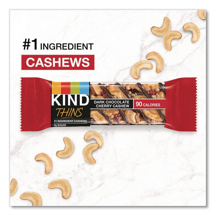 Thins Peanut Butter Dark Chocolate and Dark Chocolate Cherry Cashew Variety Pack, 0.74 oz Bar, 20/Box