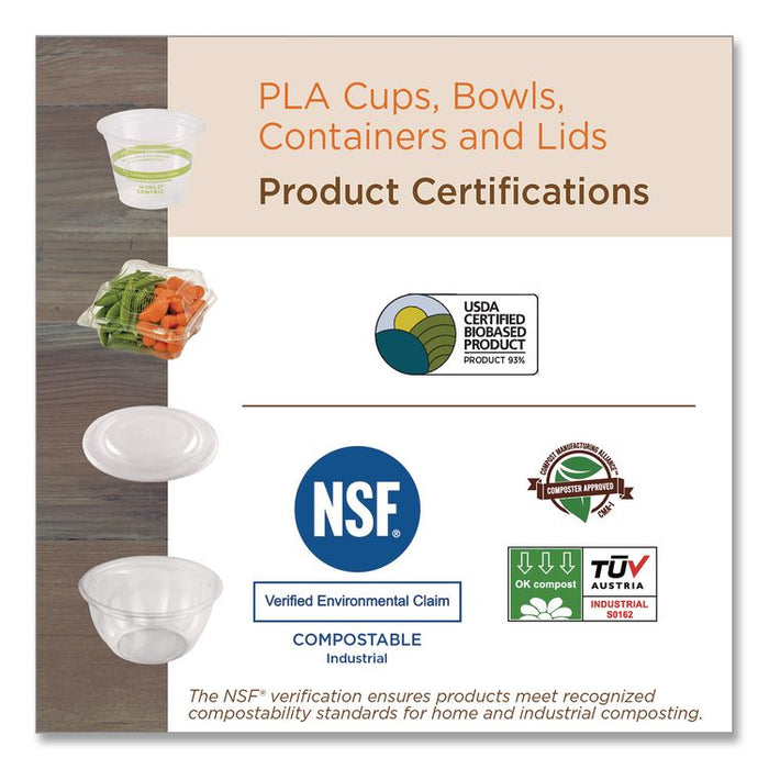 PLA Clear Portion Cups, Souffle, 2 oz, Plastic, Clear, 2,000/Carton