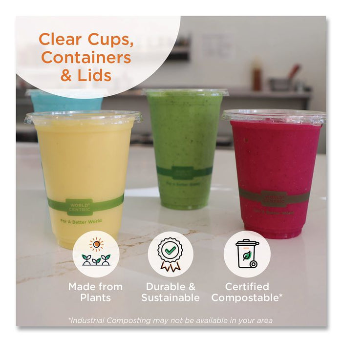 PLA Clear Cold Cups, 1 oz, Plastic, Clear, 3,000/Carton
