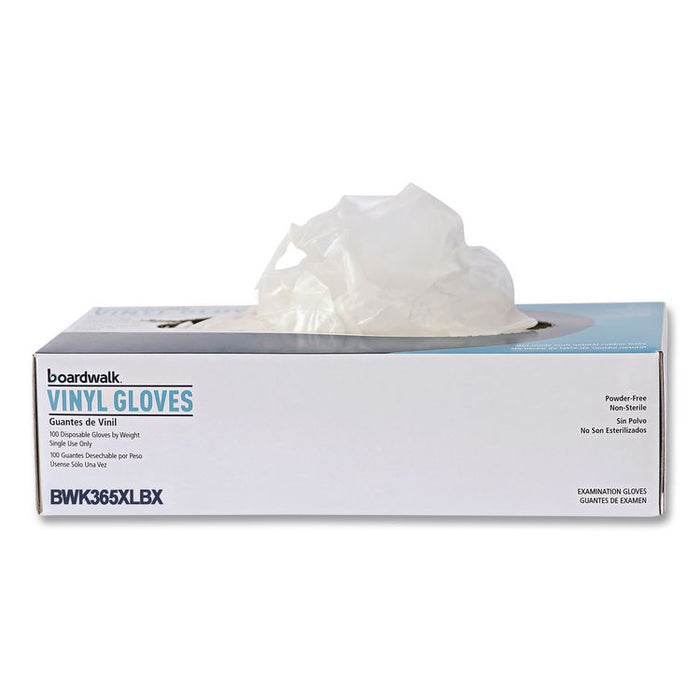 General Purpose Vinyl Gloves, Powder-Free, X-Large, 2.6 mil Thick, 9.5" Long, Clear, 100/Box