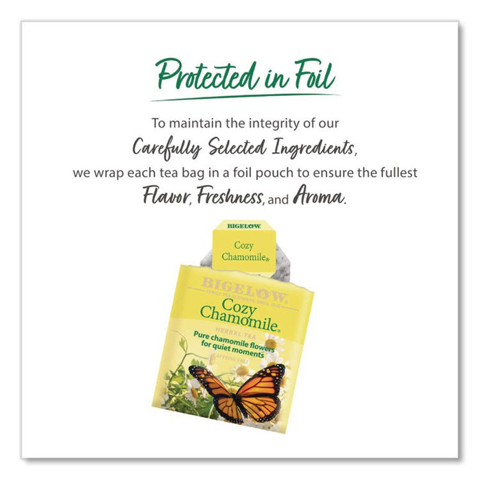 Single Flavor Tea, Cozy Chamomile, 28 Bags/Box