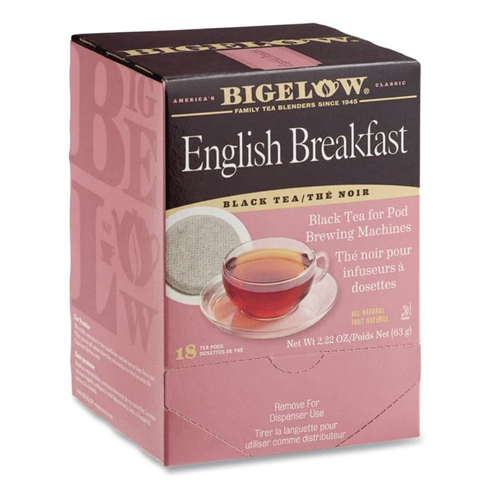 English Breakfast Tea Pods, 1.90 oz, 18/Box