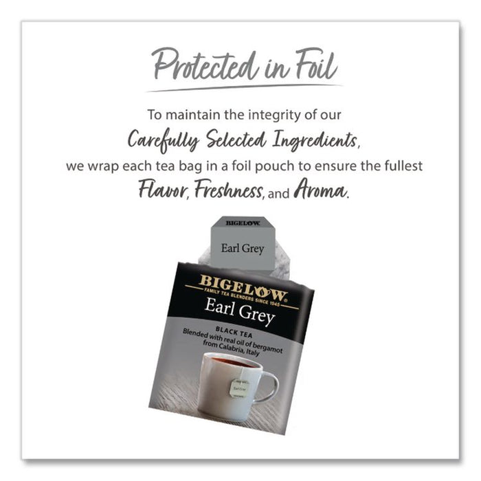 Single Flavor Tea Bags, Earl Grey Black Tea, 28/Box