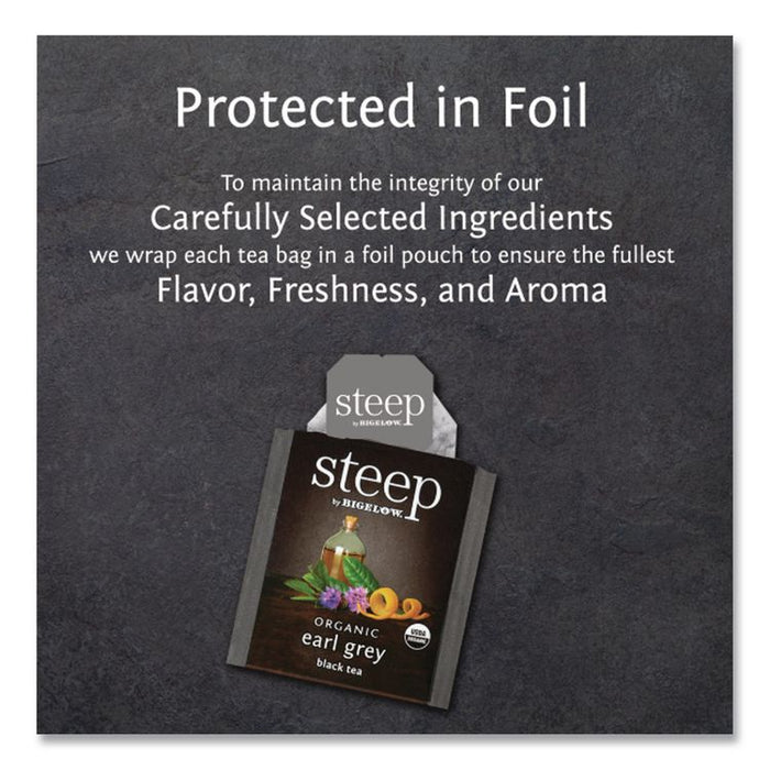 steep Tea, Earl Grey, 1.28 oz Tea Bag, 20/Box
