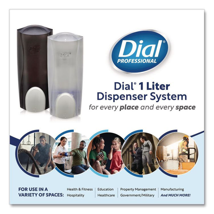 1 Liter Manual Liquid Dispenser, 1 L, 5.1 x 4 x 12.3, Translucent Smoke, 6/Carton